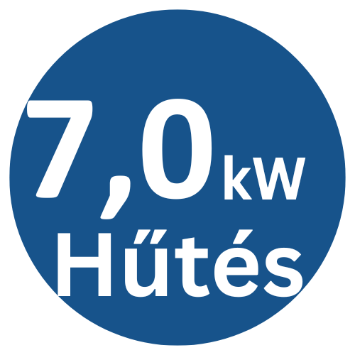 7.0 kW hűtési teljesítmény